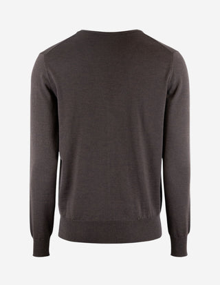 Cardigan Merinoull Brun