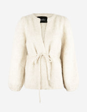 Fredrikke Cardigan Mohair Vit