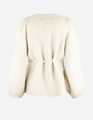Fredrikke Cardigan Mohair Vit