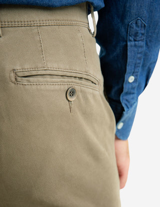 Chinos Regular Fit Bomullscanvas Beige