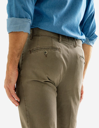 Chinos Regular Fit Bomullscanvas Brun