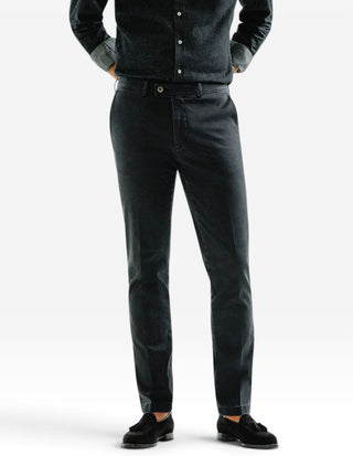 Chinos Regular Fit Bomullscanvas Svart