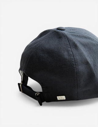Sport Cap Linen Marinblå