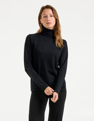 Sabina Polotröja Cashmere Svart