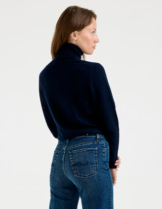 Sabina Polotröja Cashmere Marinblå