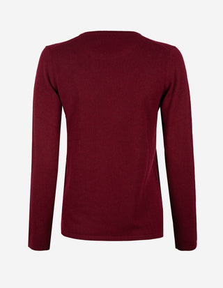 Simone Tröja Kashmir Burgundy