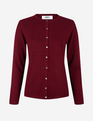 Sandy Cardigan Kashmir Burgundy