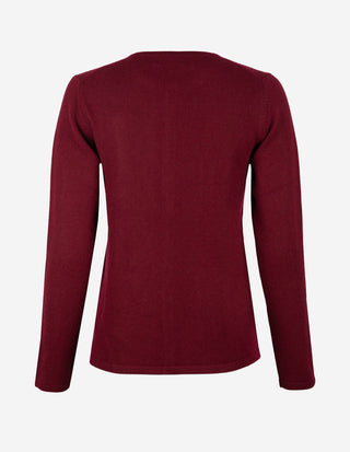 Sandy Cardigan Kashmir Burgundy