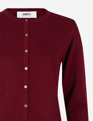 Sandy Cardigan Kashmir Burgundy