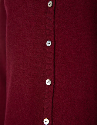 Sandy Cardigan Kashmir Burgundy
