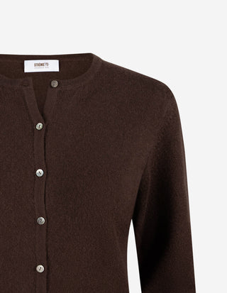 Sandy Cardigan Kashmir Brun