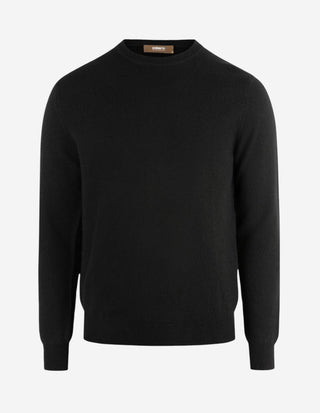 Tröja Rundhals Cashmere Svart