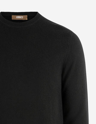 Tröja Rundhals Cashmere Svart
