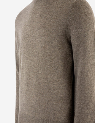 Tröja Rundhals Cashmere Ljusbrun