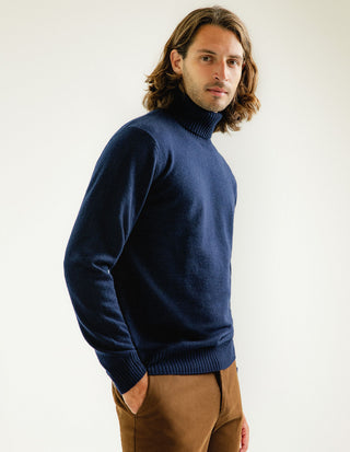 Polotröja Cashmere Mörkblå