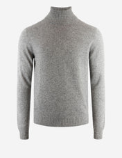 Polotröja Cashmere Melerad Grå