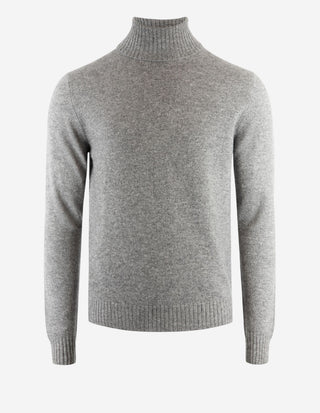 Polotröja Cashmere Melerad Grå