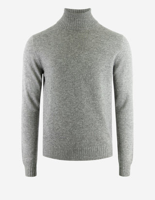 Polotröja Cashmere Melerad Grå