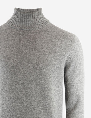 Polotröja Cashmere Melerad Grå