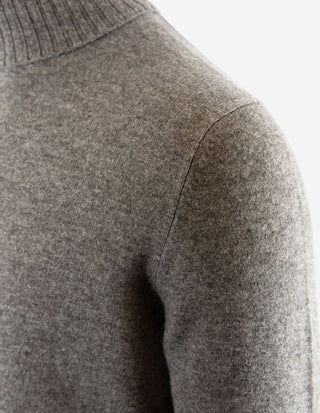 Polotröja Cashmere Melerad Grå