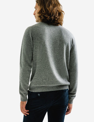 Polotröja Cashmere Melerad Grå