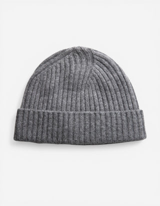 Mössa Cashmere Grå Melerad
