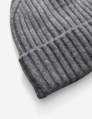 Mössa Cashmere Grå Melerad