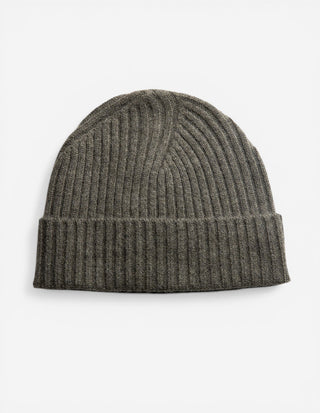 Mössa Cashmere Grön Melerad