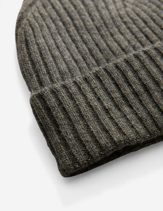 Mössa Cashmere Grön Melerad