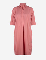 Aud Poplin Klänning Rosa