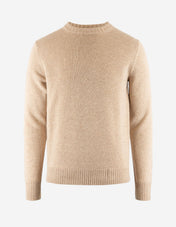 Tröja Rundhals Ull/Cashmere Beige