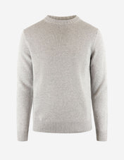 Tröja Rundhals Ull/Cashmere Ljusgrå