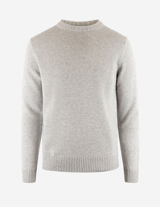 Tröja Rundhals Ull/Cashmere Ljusgrå
