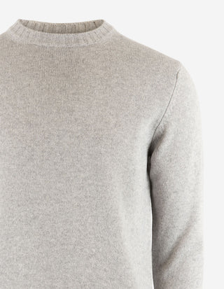Tröja Rundhals Ull/Cashmere Ljusgrå