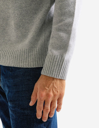 Tröja Rundhals Ull/Cashmere Ljusgrå