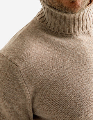 Polotröja Ull/Cashmere Beige