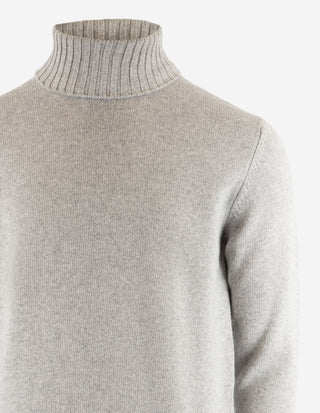 Polotröja Ull/Cashmere Ljusgrå