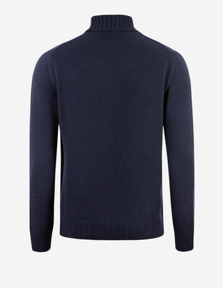 Polotröja Ull/Cashmere Navy