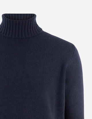 Polotröja Ull/Cashmere Navy