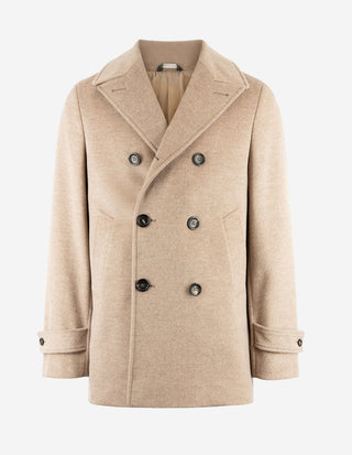 Skepparkavaj Ull/Cashmere Beige