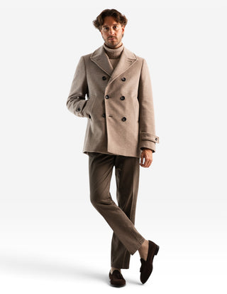 Skepparkavaj Ull/Cashmere Beige