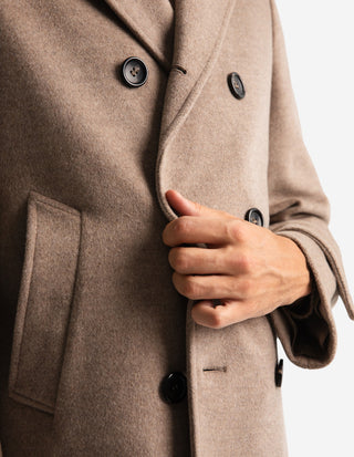 Skepparkavaj Ull/Cashmere Beige
