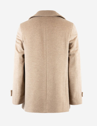 Skepparkavaj Ull/Cashmere Beige