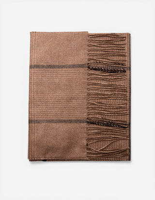 Illinois Scarf Cashmere Brun/Svart