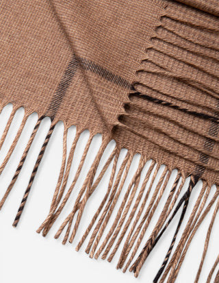 Illinois Scarf Cashmere Brun/Svart
