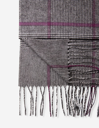 Illinois Scarf Cashmere Grå/Lila