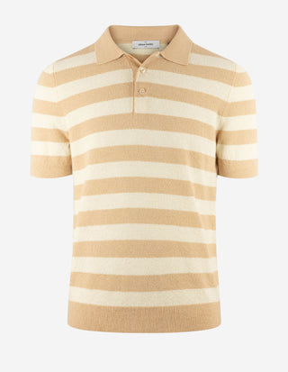 Piké Beige/Vit