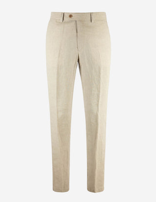 Chinos Linne Ljusbeige