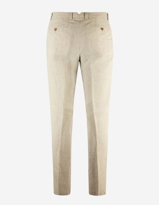 Chinos Linne Ljusbeige