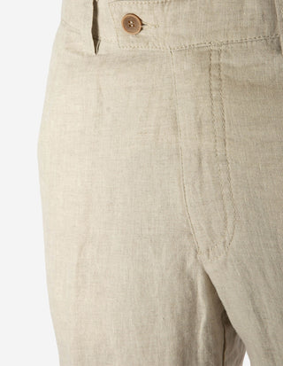 Chinos Linne Ljusbeige